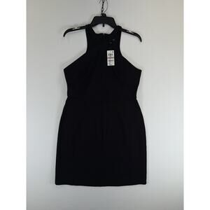 INC International Concepts Dress Womens 12 Petite Black Ombre Bloom Halter New